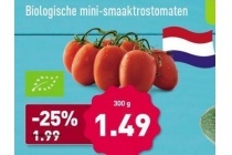 biologische mini smaaktrostomaten