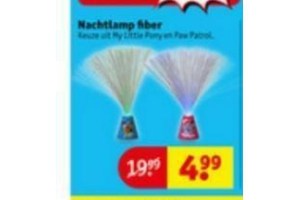 nachtlamp fiber