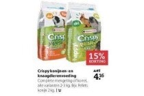 crispy konijnen en knaagdierenvoeding