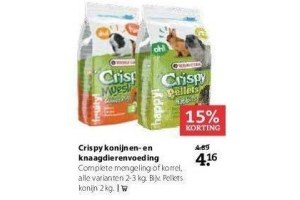 crispy konijnen en knaagdierenvoeding