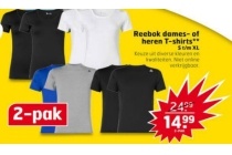 reebok dames of heren t shirts