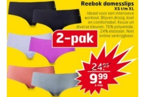 reebok damesslips