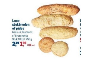 luxe stokbroden of pides