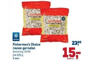 fisherman s choice rauwe garnalen