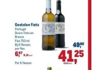 gestolen fiets wijnen nu 6 flessen voor de prijs van 5