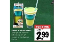 snack en drinkbeker