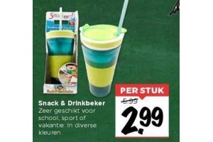 snack en drinkbeker