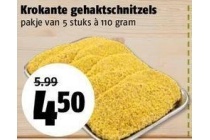 krokante gehaktschnitzels