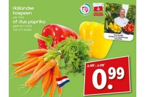 hollandse bospeen of duo paprika