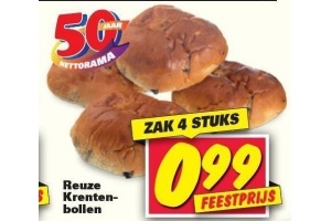 reuze krentenbollen