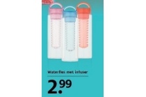 waterfles met infuser
