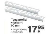 tegelprofiel vierkant