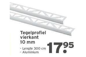 tegelprofiel vierkant
