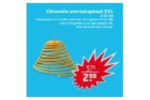 citronella wierookspiraal xxl