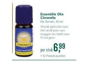 de tuinen essentiele olie citronella