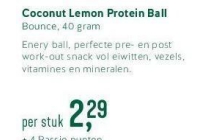 coconut lemon protein ball nu eur2 29 per stuk