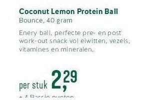 coconut lemon protein ball nu eur2 29 per stuk