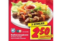 barbecuespiezen nu 3 stuks voor eur2 50
