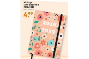 vintage schoolagenda 2018 2019