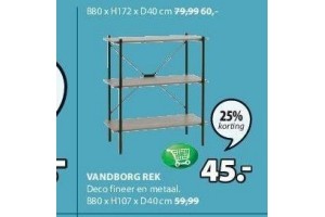 vandborg rek nu eur45 per stuk