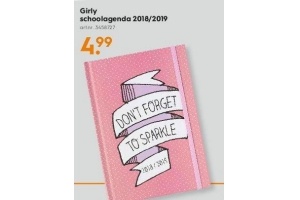 girly schoolagenda 2018 2019