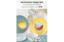 serviesserie happy mix