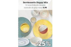 serviesserie happy mix