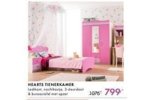 hearts tienerkamer nu eur799 per stuk