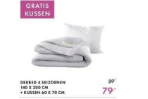 dekbed 4 seizoenen gratis kussen