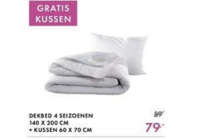 dekbed 4 seizoenen gratis kussen