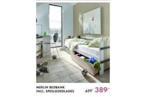 merlin bedbank met speelgoedlades nu eur389 per stuk