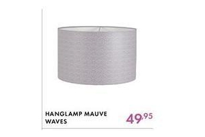 hanglamp mauve waves nu eur49 95 per stuk