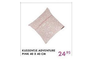 kussentje adventure pink nu eur24 95 per stuk