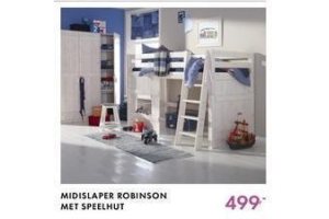 midslaper robinson met speelhut nu eur499 per stuk