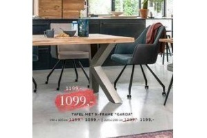 tafel met x frame garda