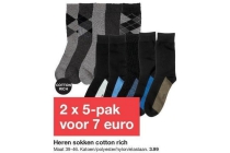 heren sokken cotton rich