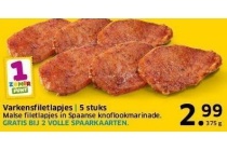 varkensfiletlapjes 5 stuks