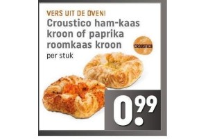 croustico ham kaas kroon of paprika roomkaas kroon