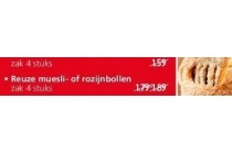 reuze muesli of rozijnenbollen