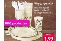 wegwerpservies