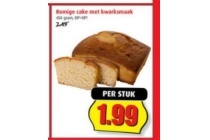 romige cake met kwarksmaak