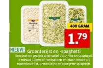 groenterijst en spaghetti