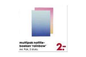 multipak notitieboeken rainbow