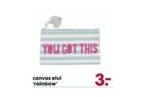 canvas etui rainbow