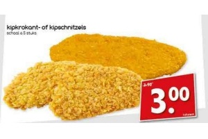 kipkrokant of kipschnitzels