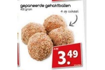 gepaneerde gehaktballen