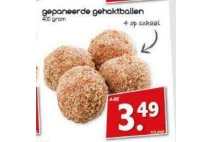 gepaneerde gehaktballen