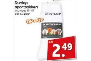 dunlop sportsokken