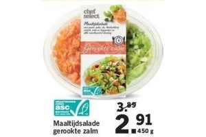 maaltijdsalade gerookte zalm