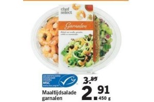 maaltijdsalade garnalen